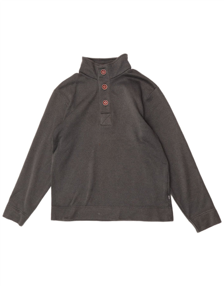 Rohan Mens Button Neck Sweatshirt Jumper Medium Grey Polyester