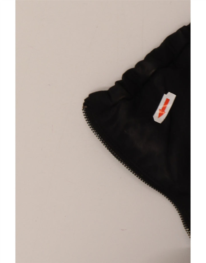 Armani Jeans Womens Crop Padded Jacket EU 42 Large Black Polyester
