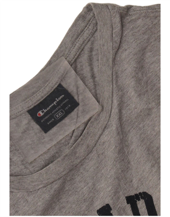 CHAMPION Mens Graphic Vest Top 2XL Grey