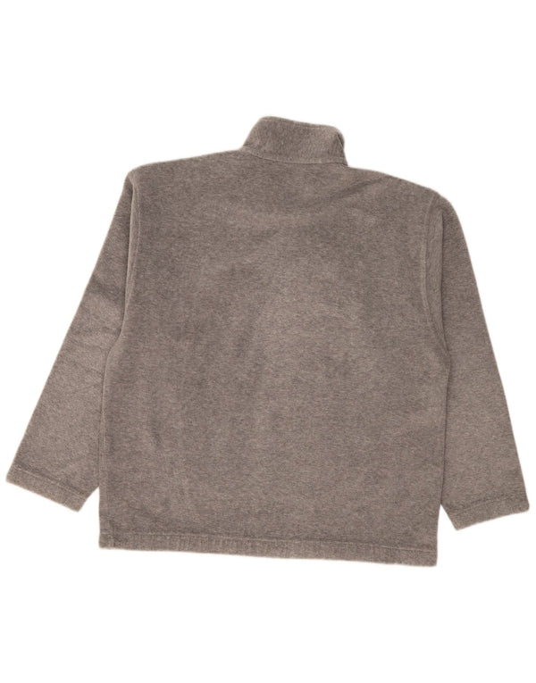 Sergio Tacchini Mens Zip Neck Fleece Jumper Large Grey