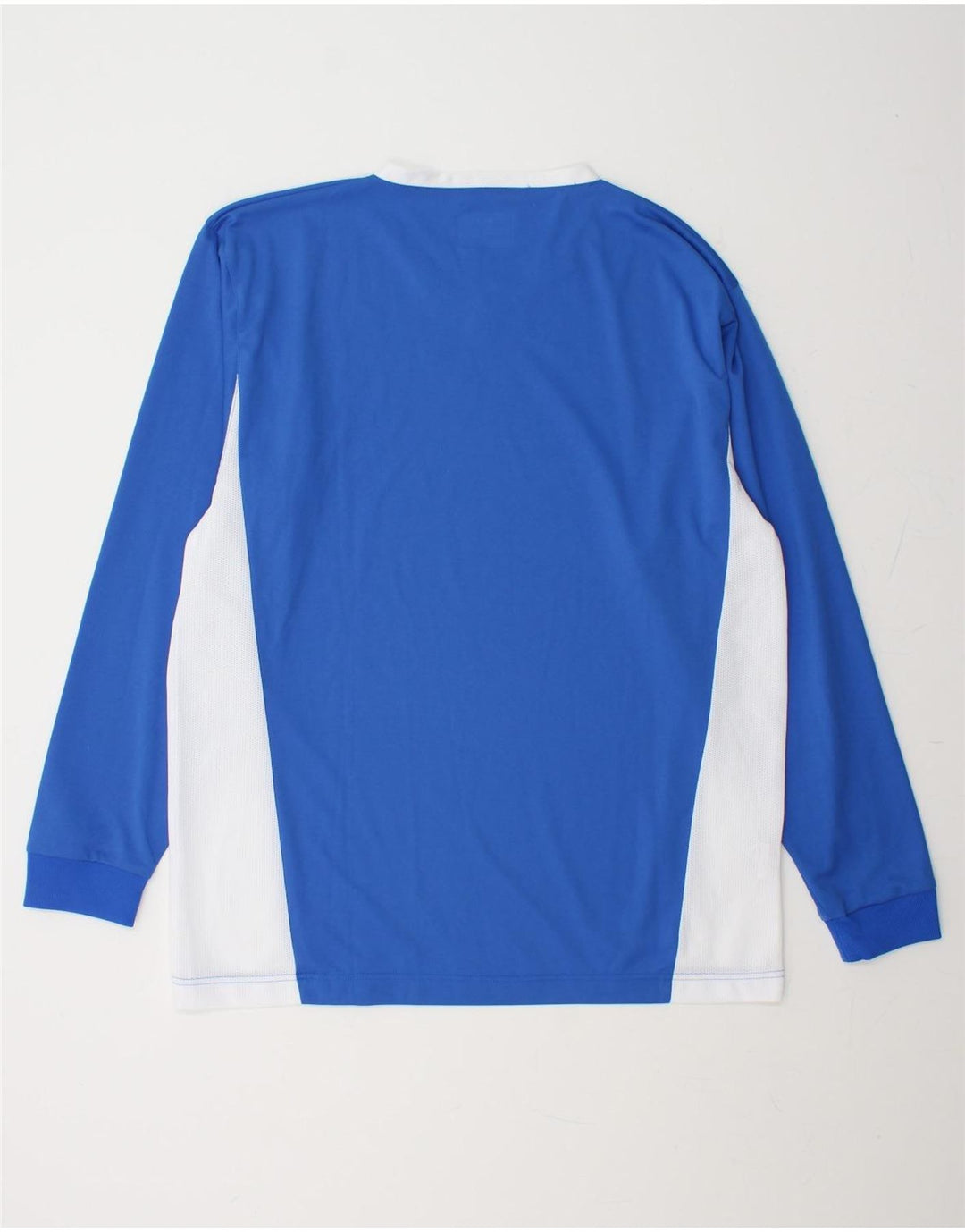PUMA Mens Graphic Top Long Sleeve XL Blue Colourblock Polyester Vintage Puma and Second-Hand Puma from Messina Hembry 