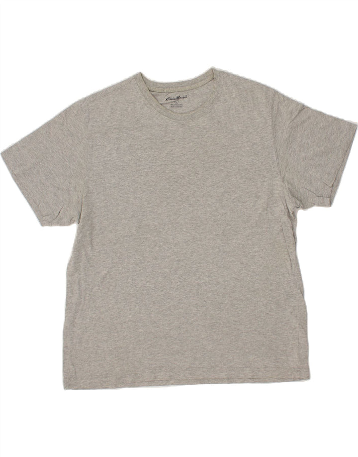 EDDIE BAUER Mens T-Shirt Top Large Grey Cotton Vintage Eddie Bauer and Second-Hand Eddie Bauer from Messina Hembry 