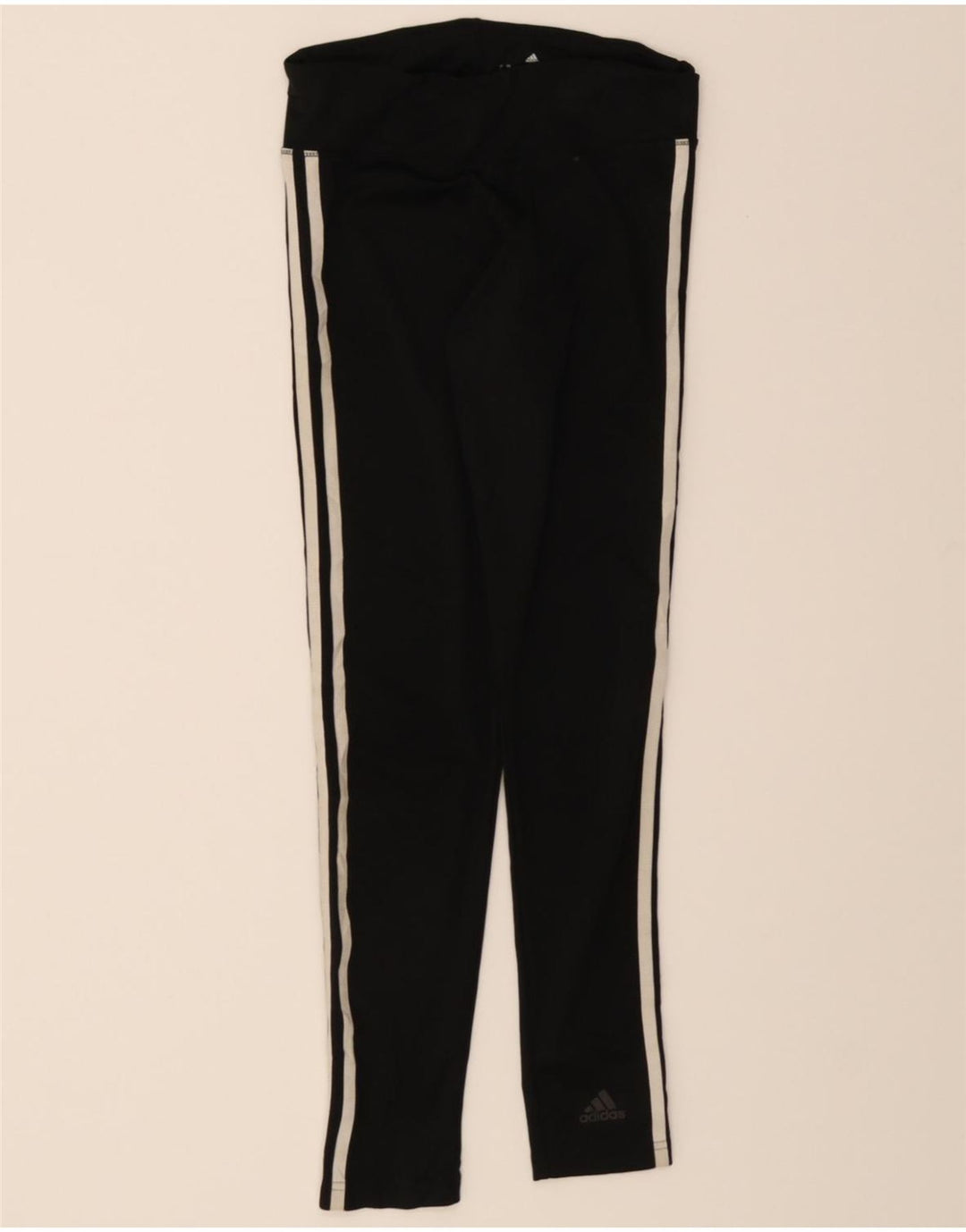 ADIDAS Womens Climalite Leggings UK 8/10 Small  Black Polyester Vintage Adidas and Second-Hand Adidas from Messina Hembry 