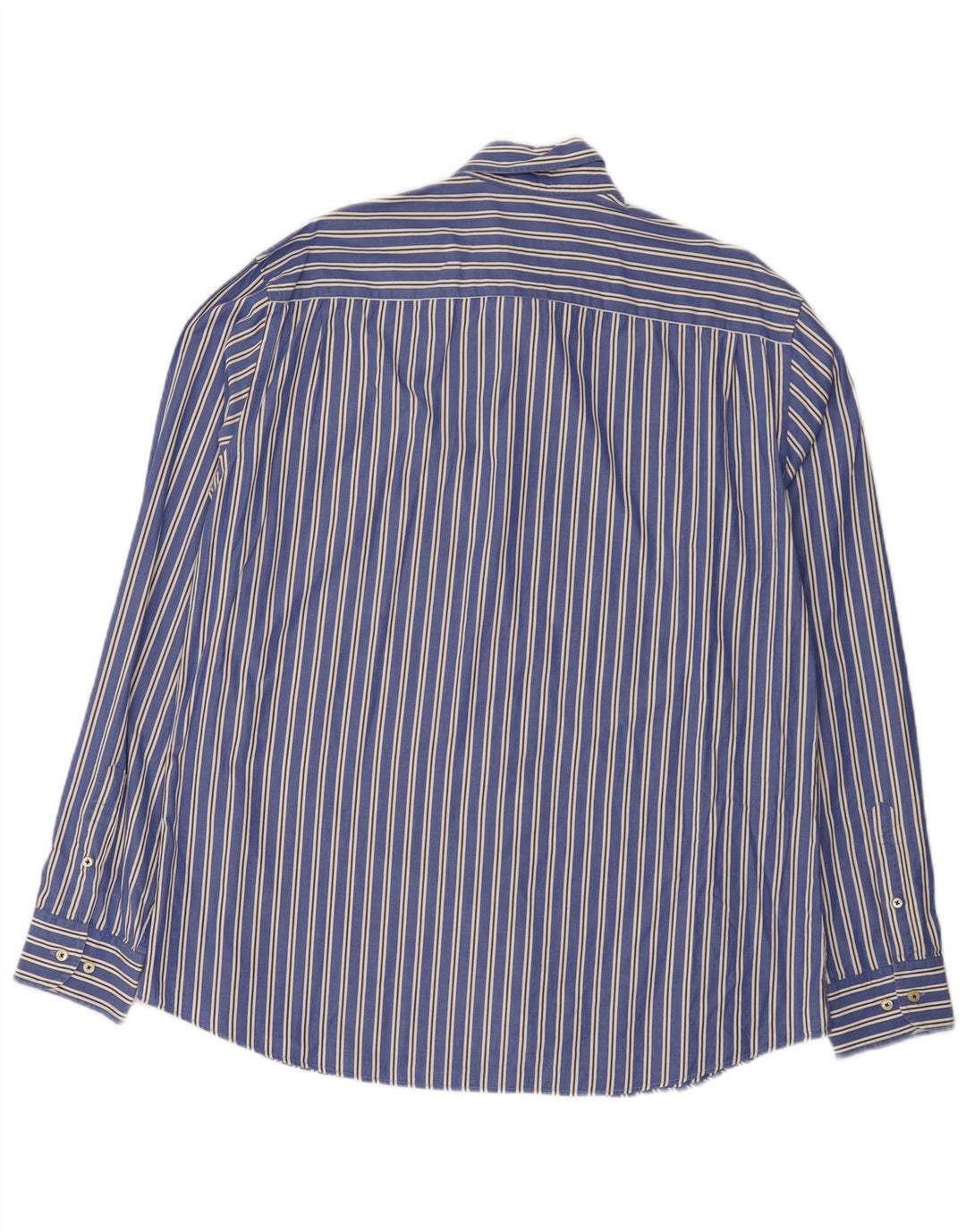 Massimo Dutti Mens Shirt 2XL Blue Striped