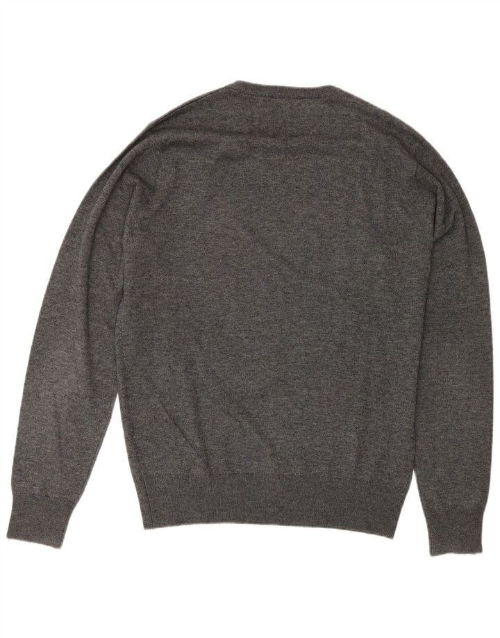 Trussardi Mens Crew Neck Jumper Sweater IT 50 Medium Grey