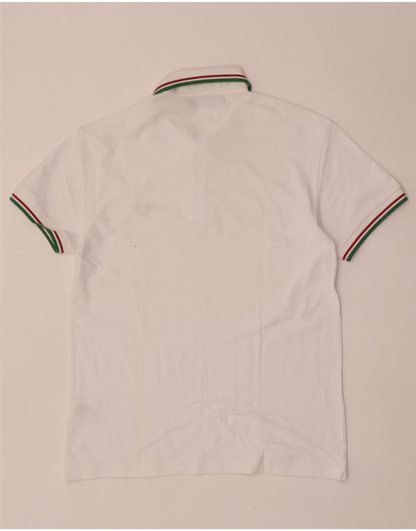 Fred Perry Mens Light and Stretch Polo Shirt Medium White Cotton