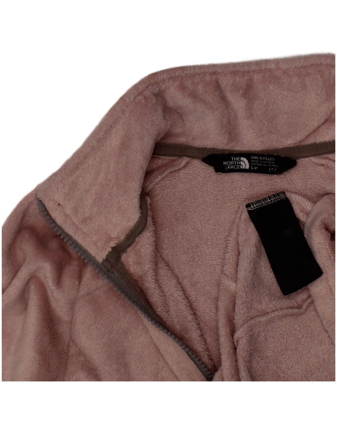 THE NORTH FACE Girls Fleece Jacket 7-8 Years Small Pink Polyester