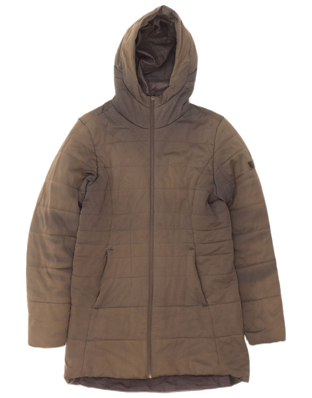 Berghaus Womens Hooded Padded Coat UK 14 Large Grey Polyester
