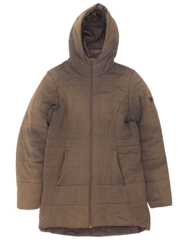 Berghaus Womens Hooded Padded Coat UK 14 Large Grey Polyester
