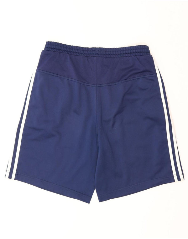 Adidas Boys Sport Shorts 15-16 Years Navy Blue Polyester