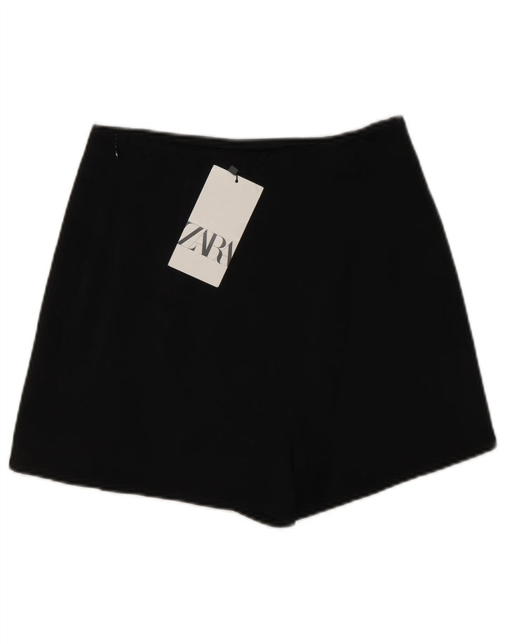 ZARA Womens Wrap Skirt XS W24  Black Viscose