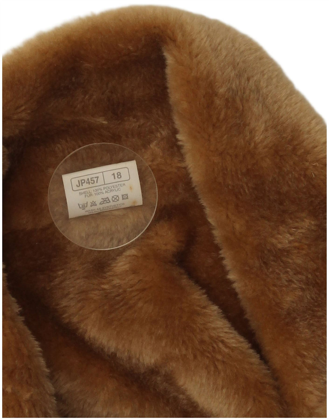 Classics Womens Sherpa Overcoat UK 18 XL Beige Polyester