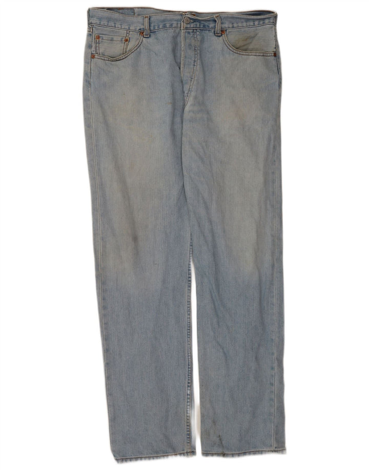 Levi's Mens 501 Straight Jeans W38 L34 Blue Cotton