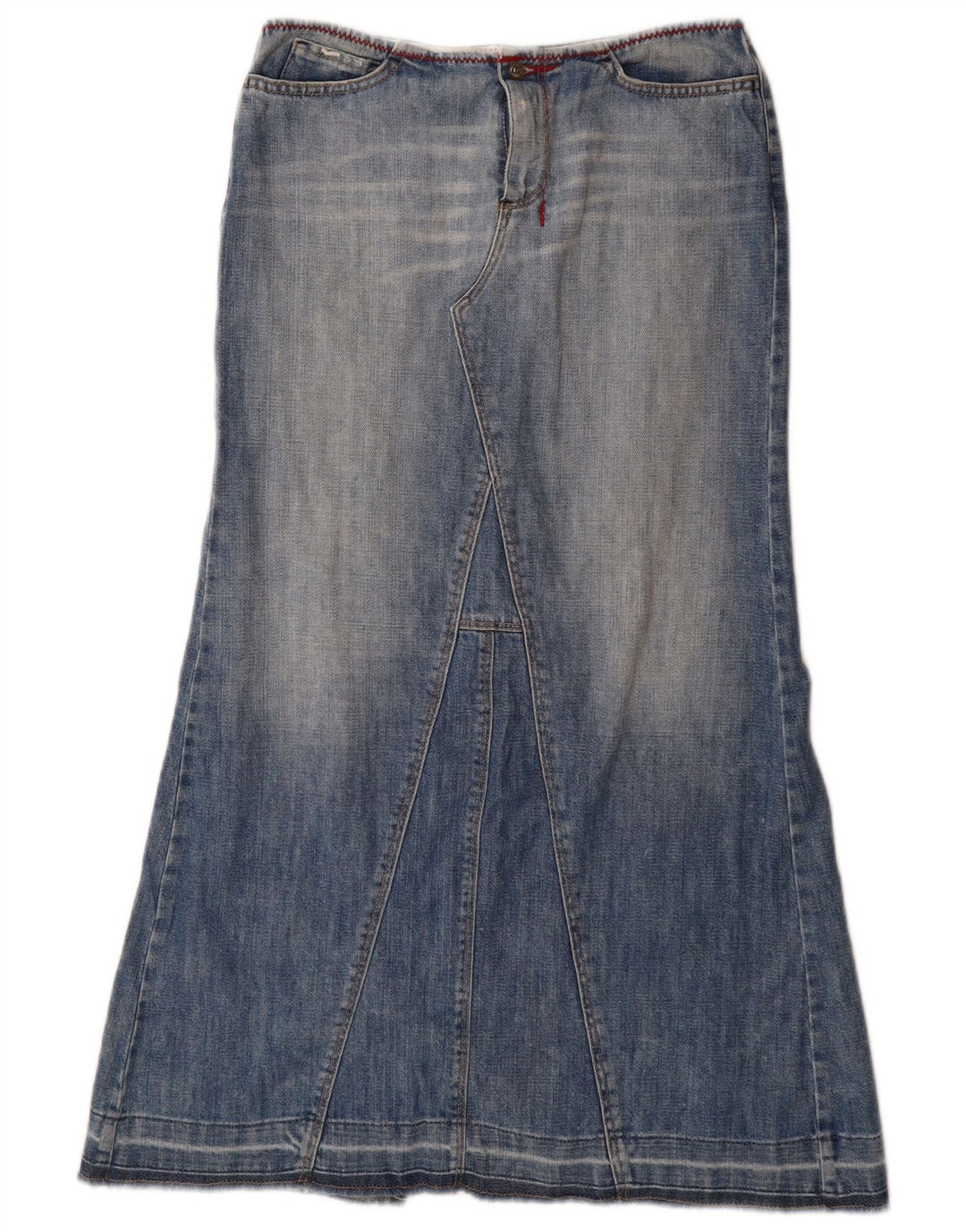 GAS Womens High Waist Denim Skirt Small W27 Blue
