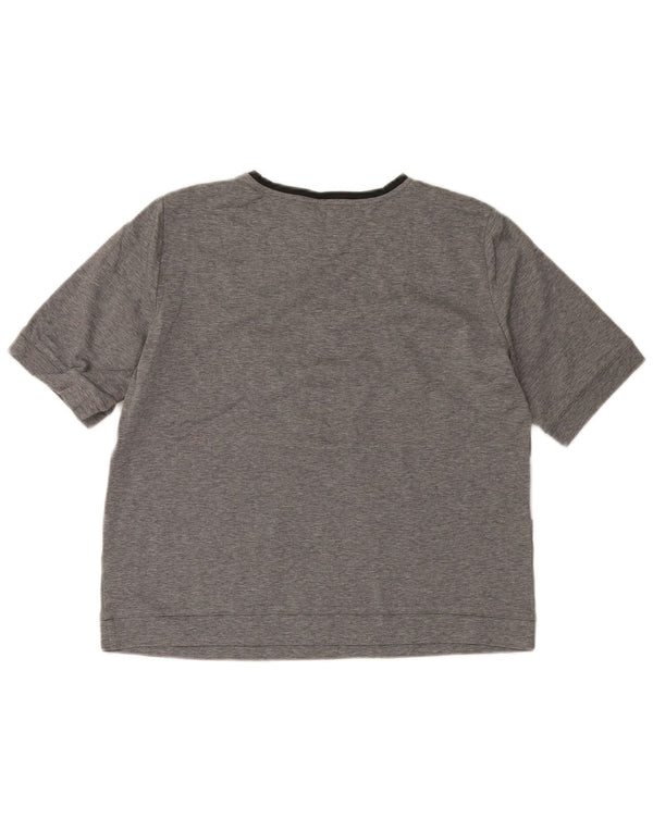 MAX MARA Womens Weekend T-Shirt Top UK 16 Large Grey Colourblock