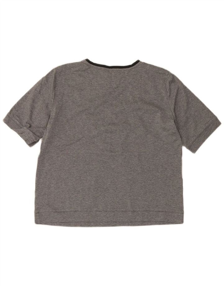 MAX MARA Womens Weekend T-Shirt Top UK 16 Large Grey Colourblock