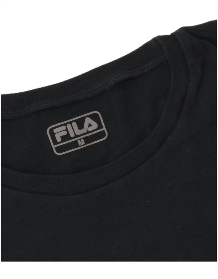 Fila Mens T-Shirt Top Medium Navy Blue