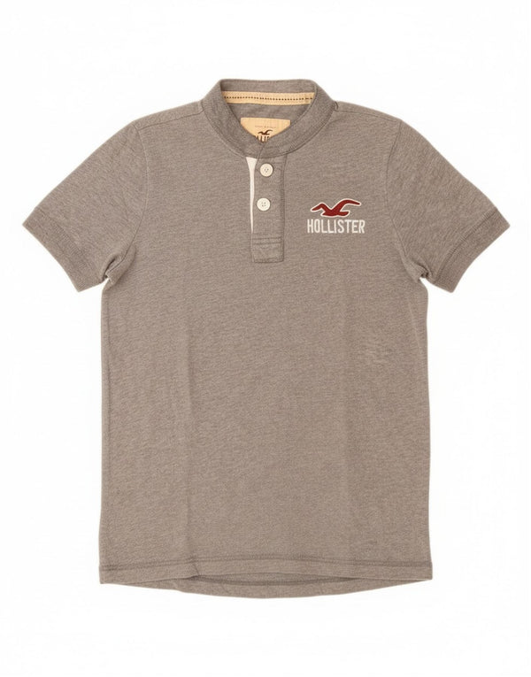 Hollister Mens T-Shirt Top Medium Grey Cotton