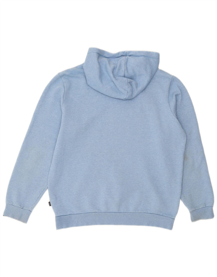 Puma Mens Hoodie Jumper Medium Blue Flecked Cotton