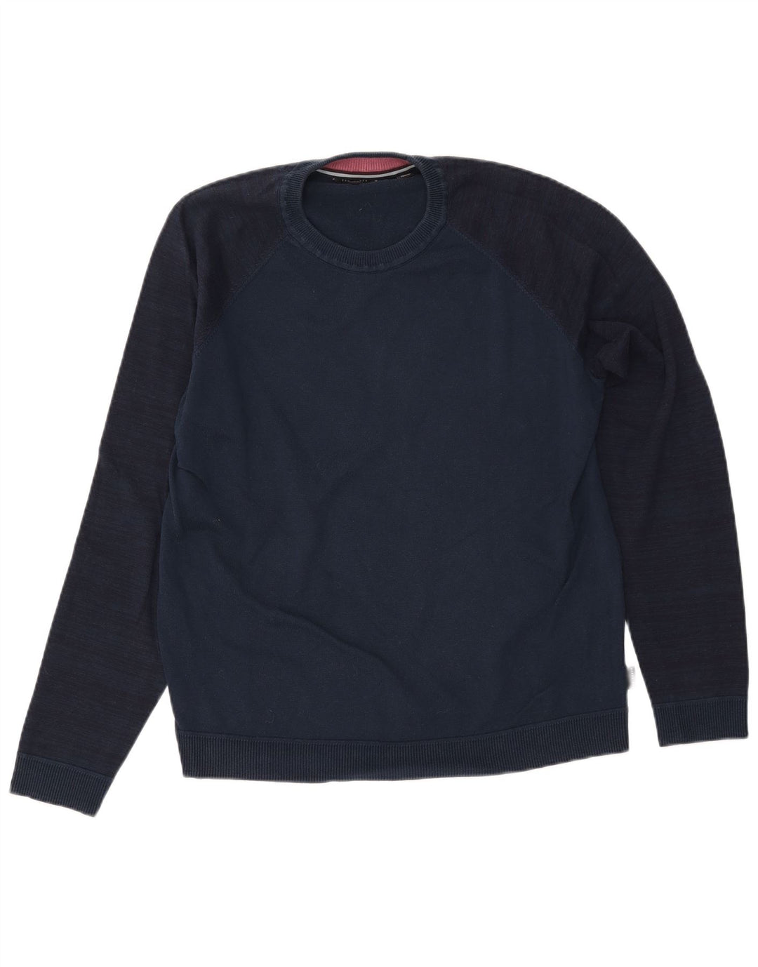 Ted Baker Womens Crew Neck Jumper Sweater Size 6 2XL Navy Blue