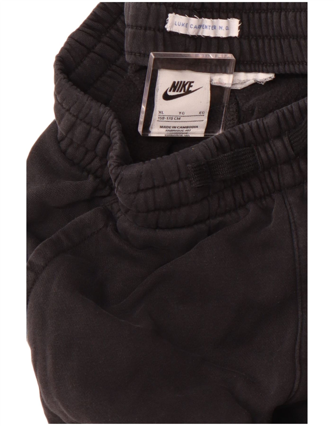 NIKE Boys Tracksuit Trousers Joggers 13-14 Years XL Black