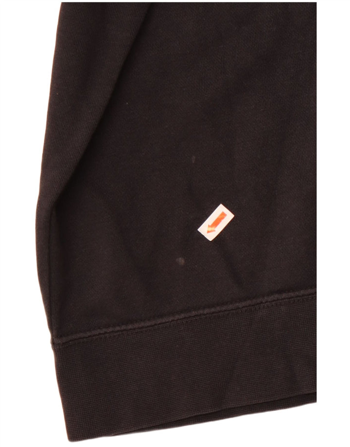 Nike Womens Oversized Sweatshirt Jumper UK 10 Small Black Cotton