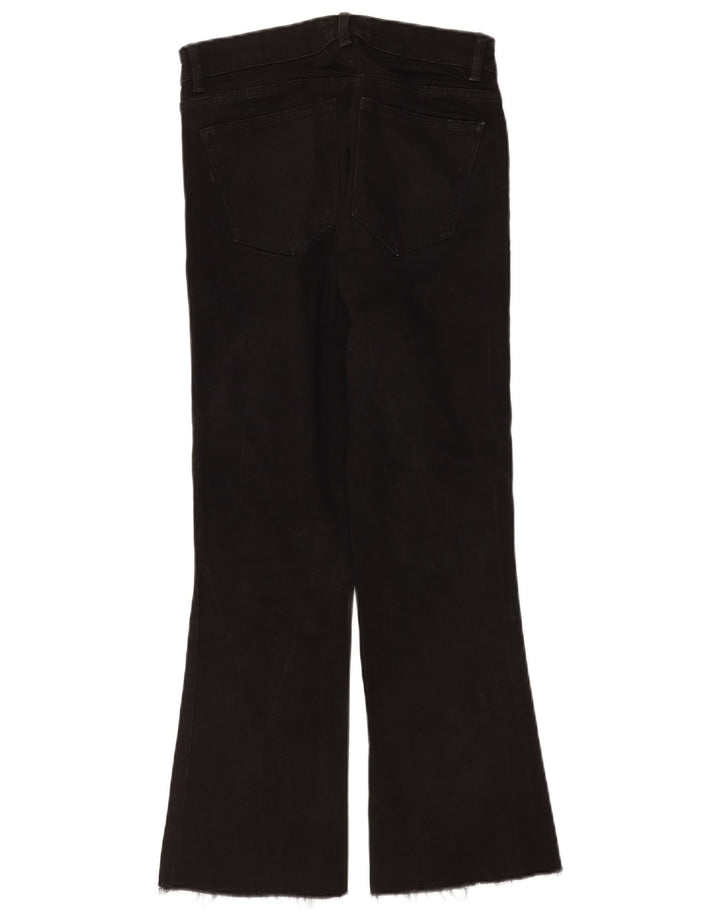 Zara Womens Flared Jeans EU 38 Small W28 L26 Black Cotton