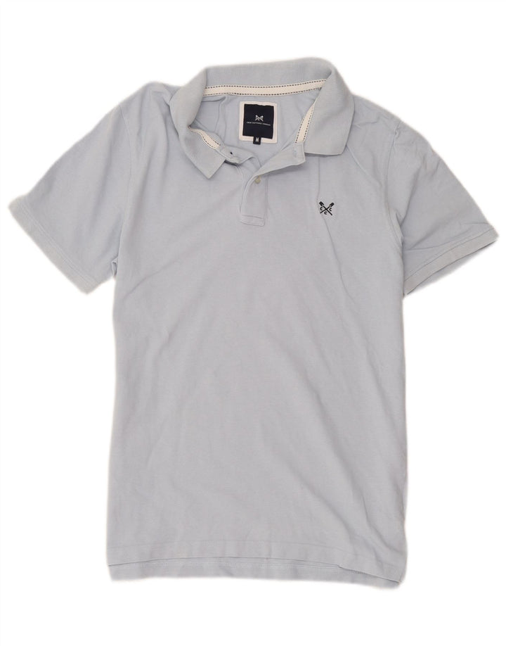 Crew Clothing Mens Polo Shirt Medium Blue Cotton