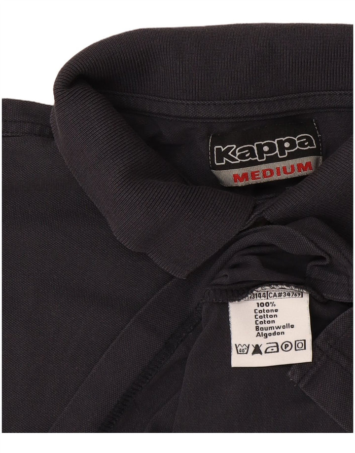 Kappa Mens Polo Shirt Medium Navy Blue Cotton
