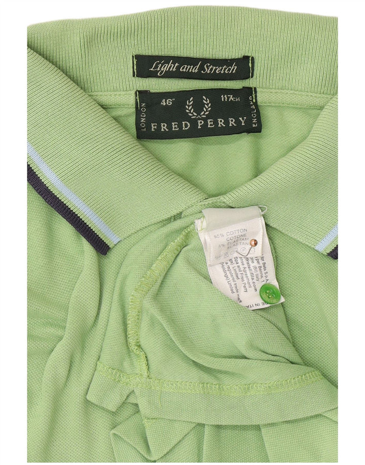 FRED PERRY Mens Polo Shirt Large Green