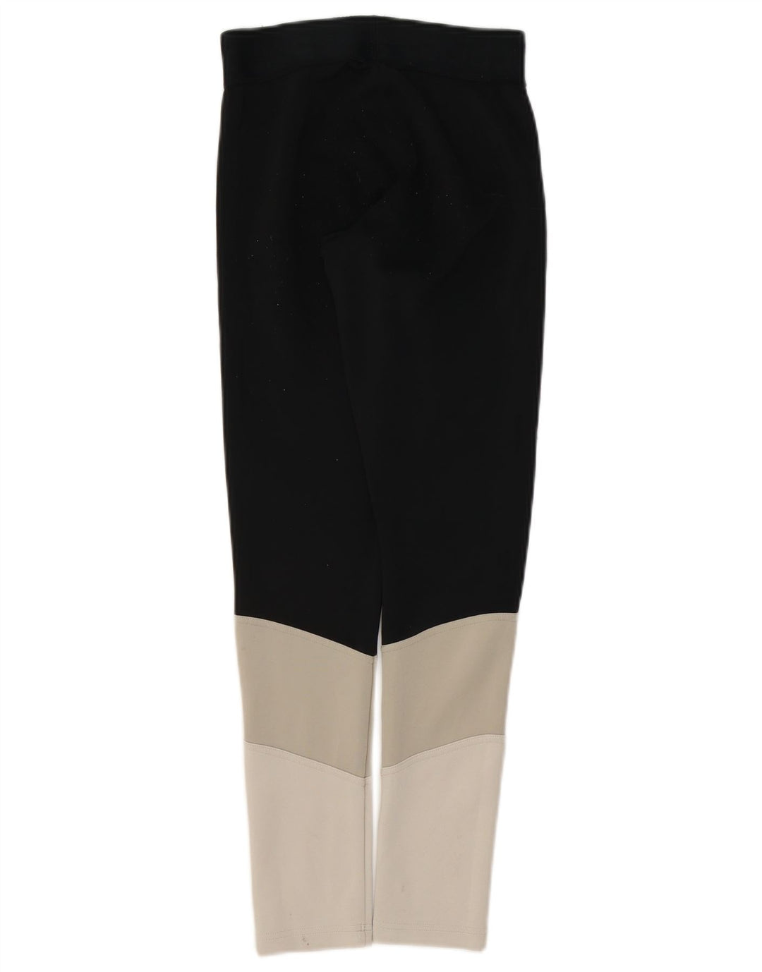 Adidas Womens Leggings UK 4/6 XS  Black Colourblock Polyester