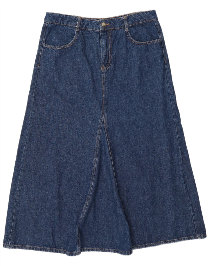 Zara Womens Denim Skirt Large W30 Blue