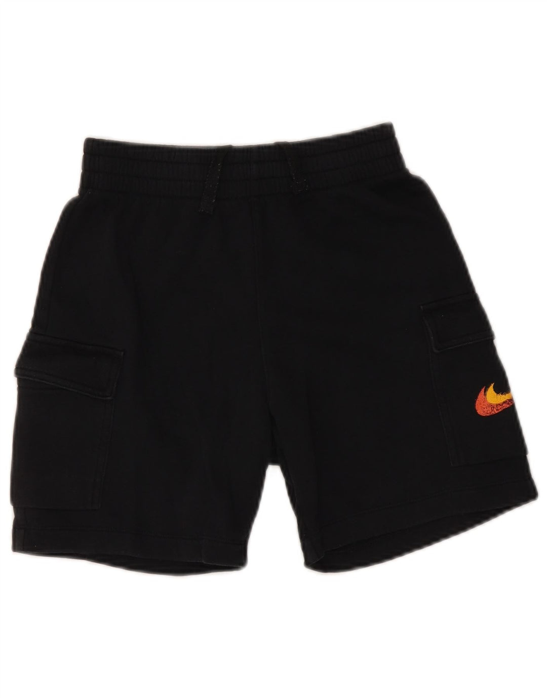 NIKE Boys Sport Shorts 10-11 Years Medium Black Cotton