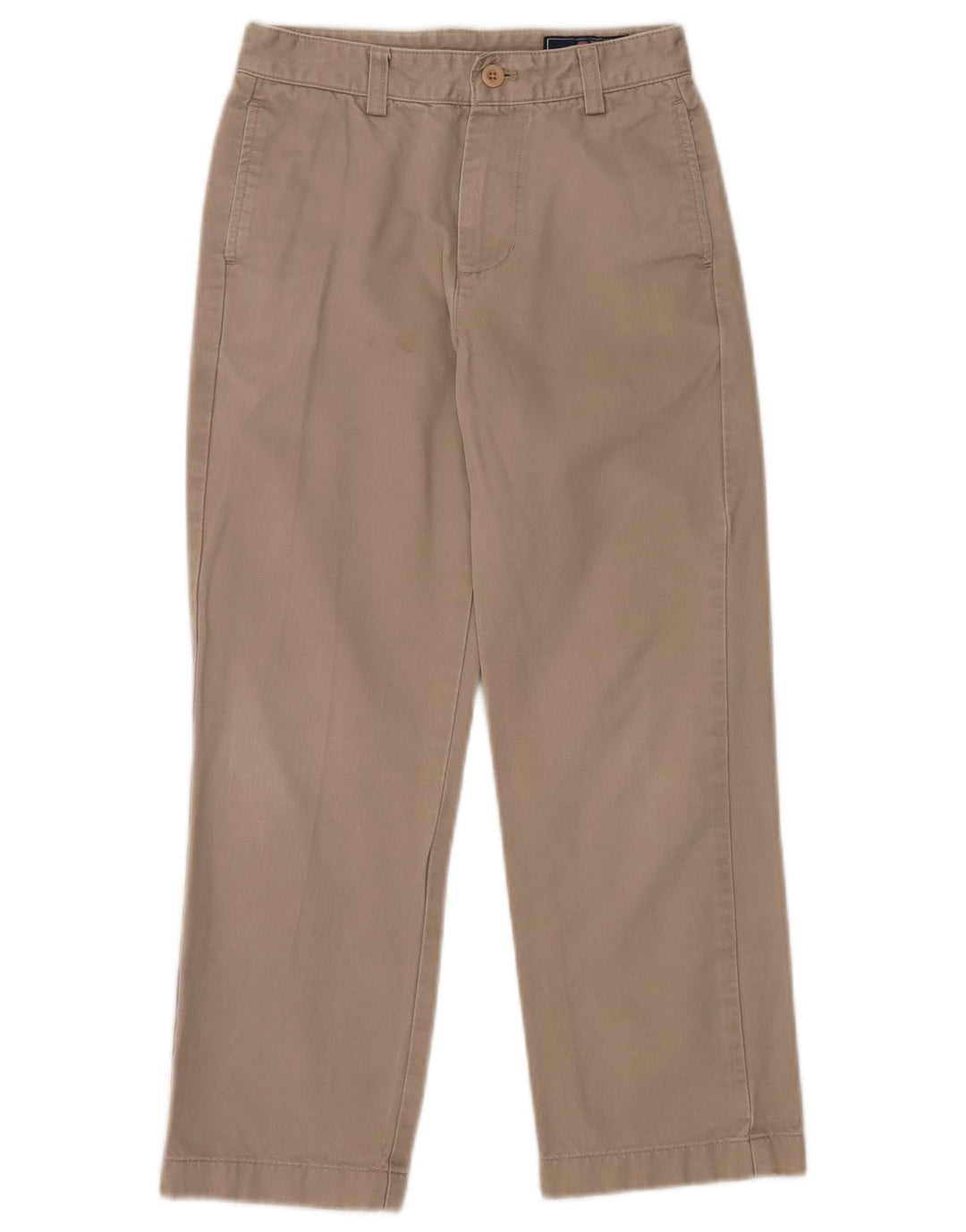 VINEYARD VINES Boys Straight Chino Trousers 7-8 Years W24 L22 Beige Cotton