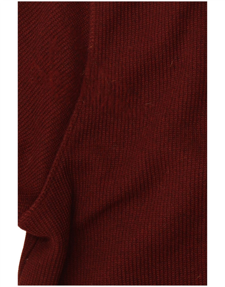 WEIRD FISH Mens Zip Hoodie Sweater 3XL Maroon Polyester