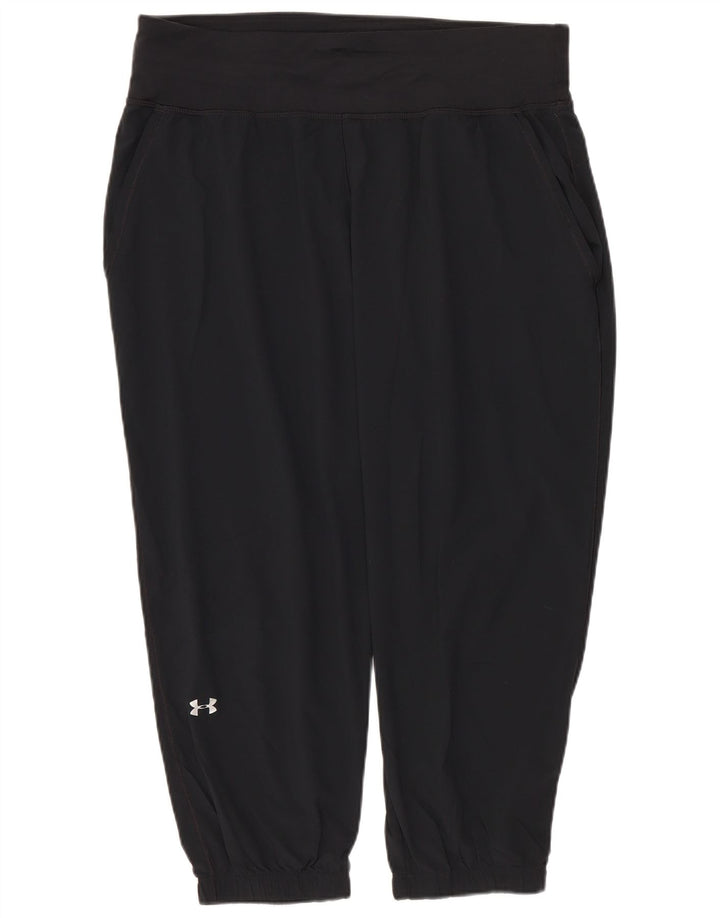 Under Armour Womens Capri Tracksuit Trousers Joggers UK 14 Medium Black