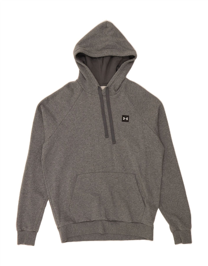UNDER ARMOUR Mens Hoodie Jumper Medium Grey Cotton Vintage Under Armour and Second-Hand Under Armour from Messina Hembry 
