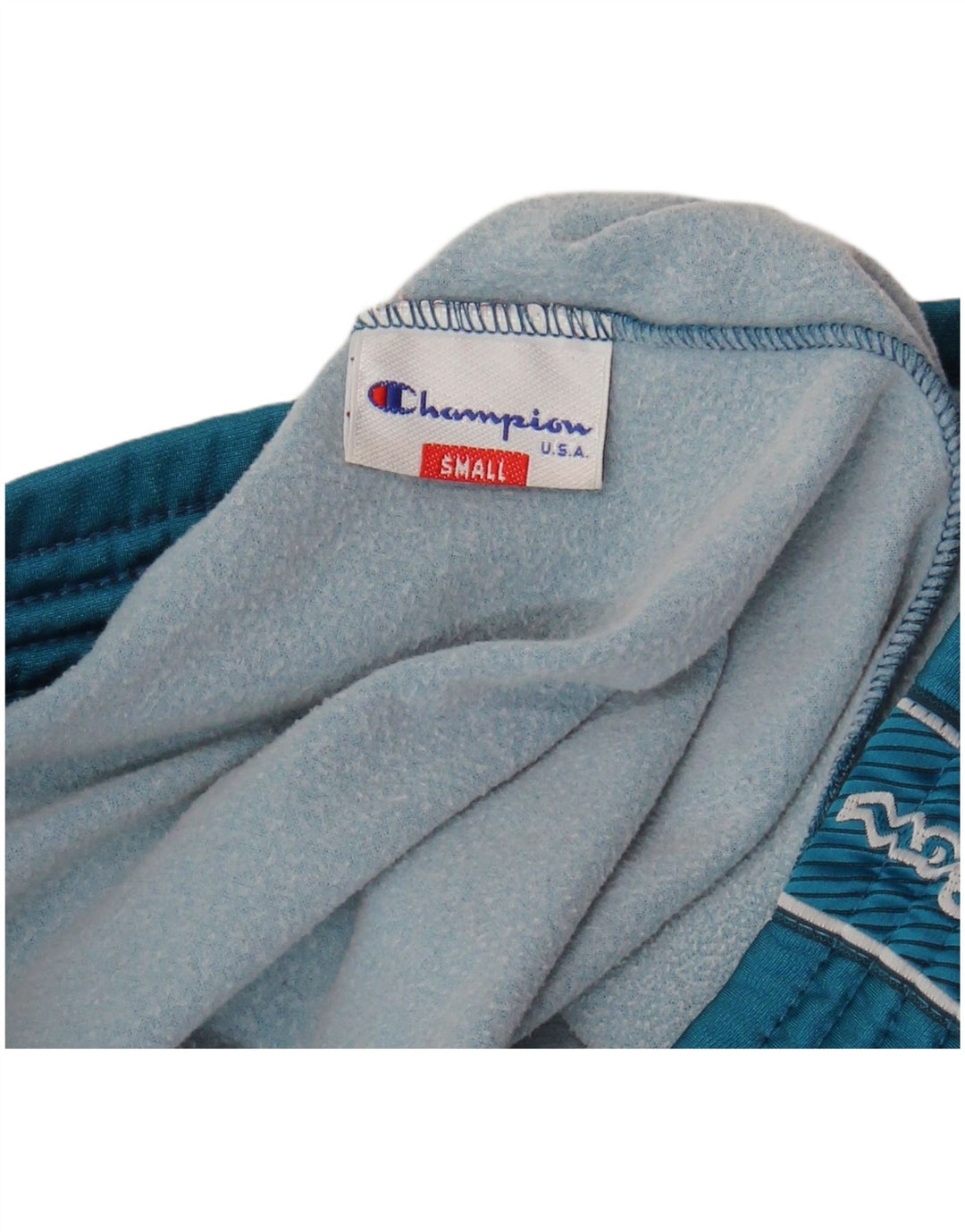 CHAMPION Mens Graphic Tracksuit Trousers Small  Blue