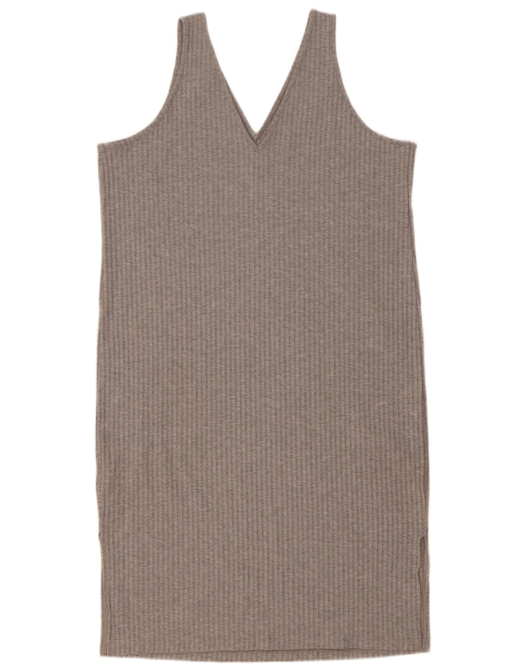 Marks & Spencer Womens Sleeveless Shift Dress UK 16 Large Grey Polyester