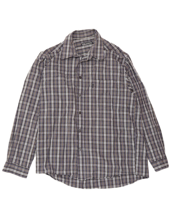 LERROS Mens Shirt XL Blue Check Cotton