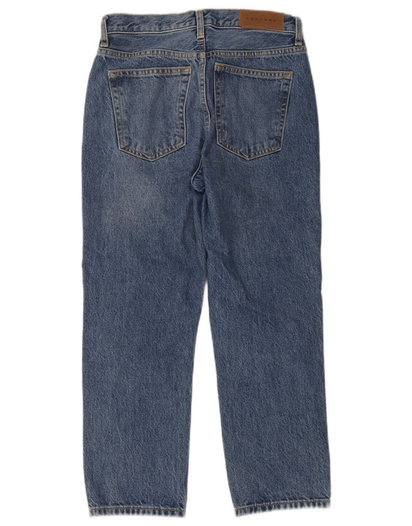 Topshop Womens Editor Tapered Jeans UK 8 W26 L28 Blue Cotton