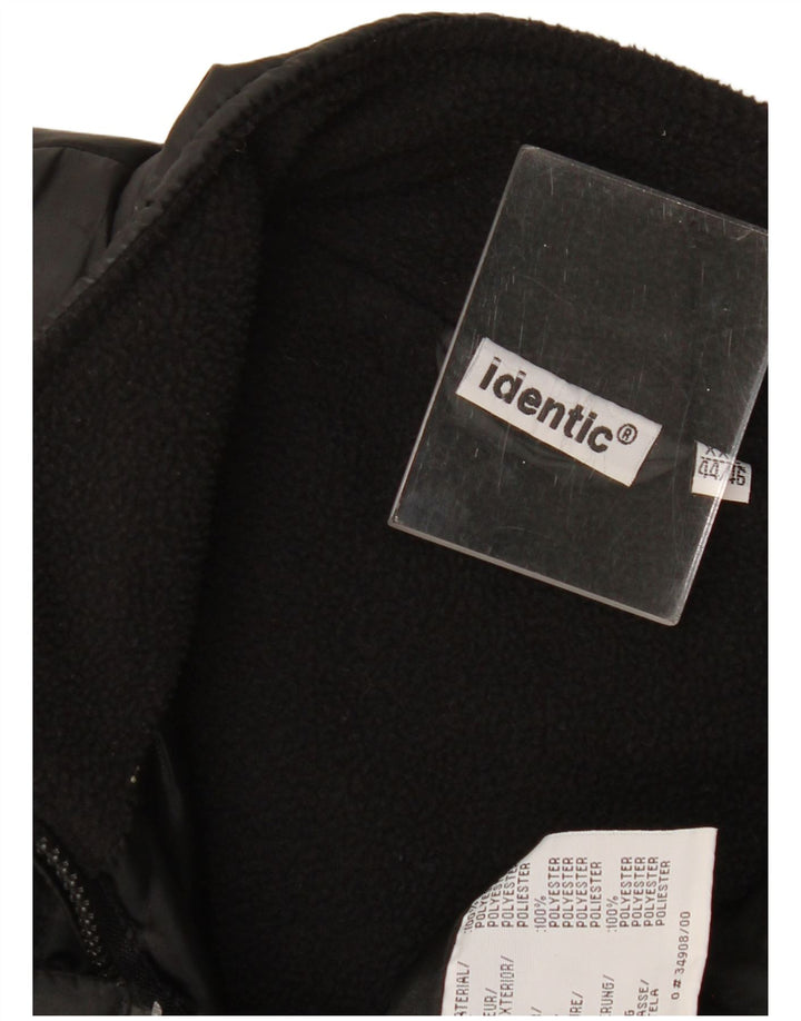 Identic Mens Padded Gilet UK 44 2XL Black Polyester