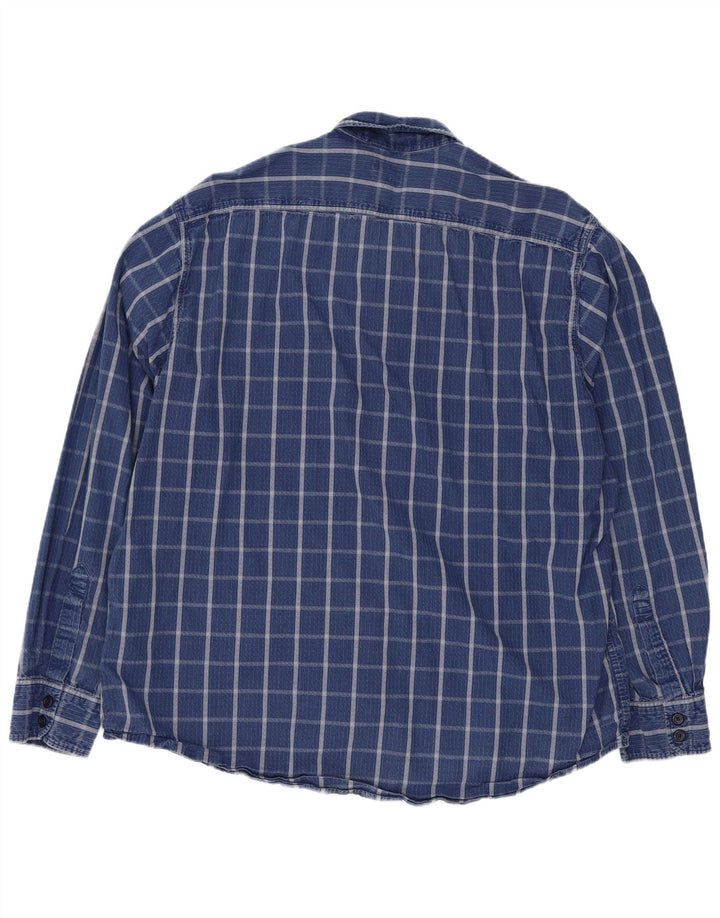 Levi's Mens Shirt XL Blue Check Cotton