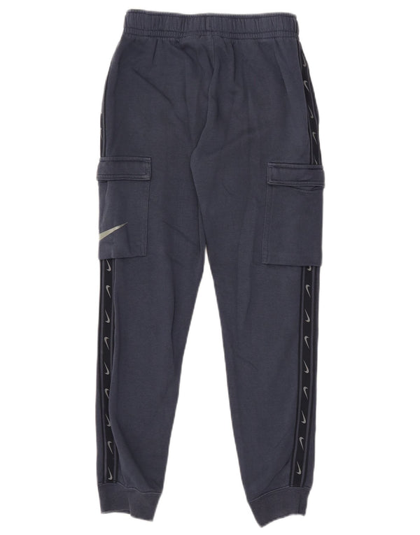 Nike Boys Graphic Tracksuit Trousers Joggers 10-11 Years Medium Navy Blue