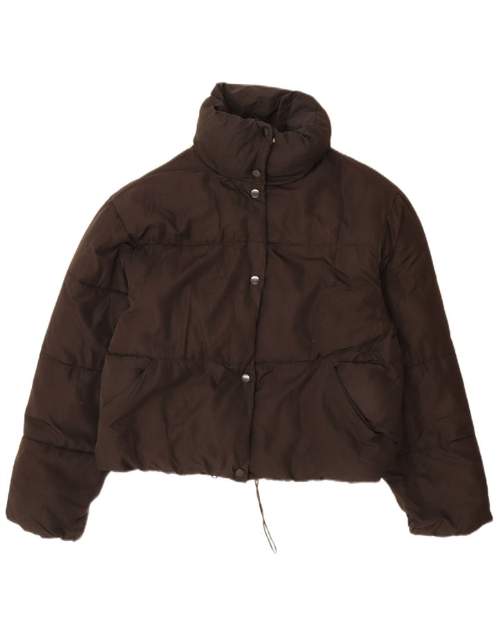 Zara Womens Oversized Padded Jacket UK 10 Small Black Polyester