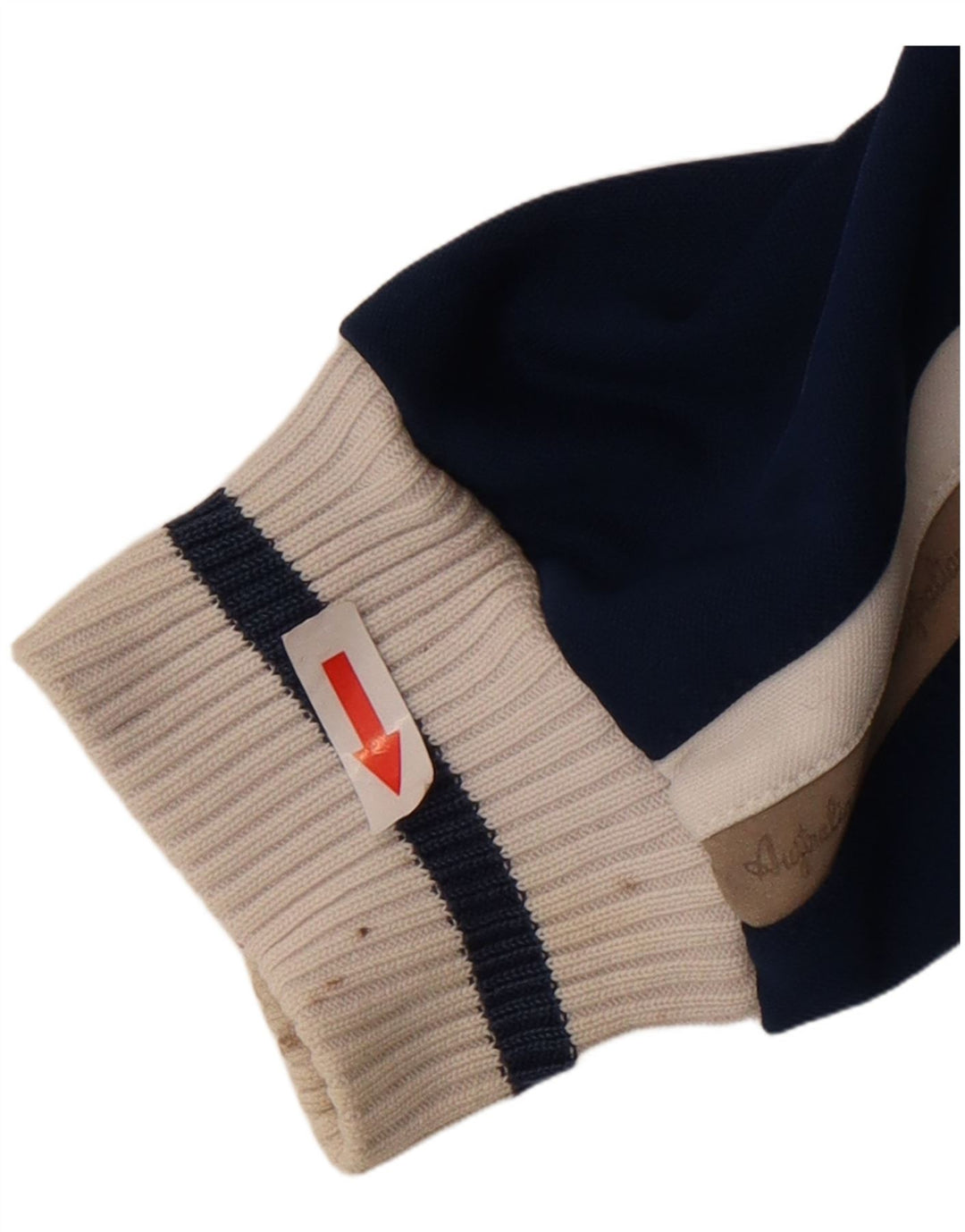 AUSTRALIAN L'ALPINA Mens Tracksuit Top Jacket IT 46 Small Blue Polyester