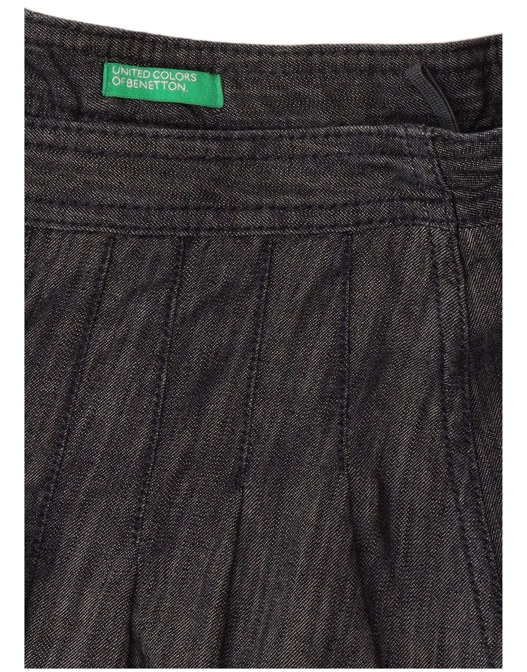 Benetton Womens A-Line Skirt Medium W28  Navy Blue