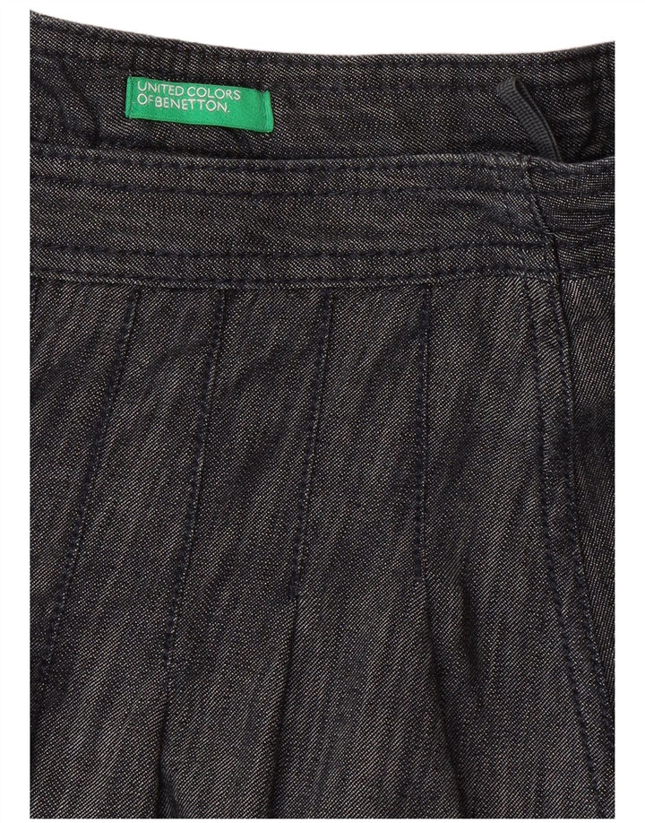 Benetton Womens A-Line Skirt Medium W28  Navy Blue