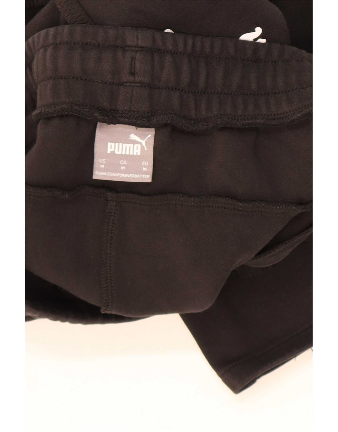 Puma Mens Tracksuit Trousers Medium Black Cotton