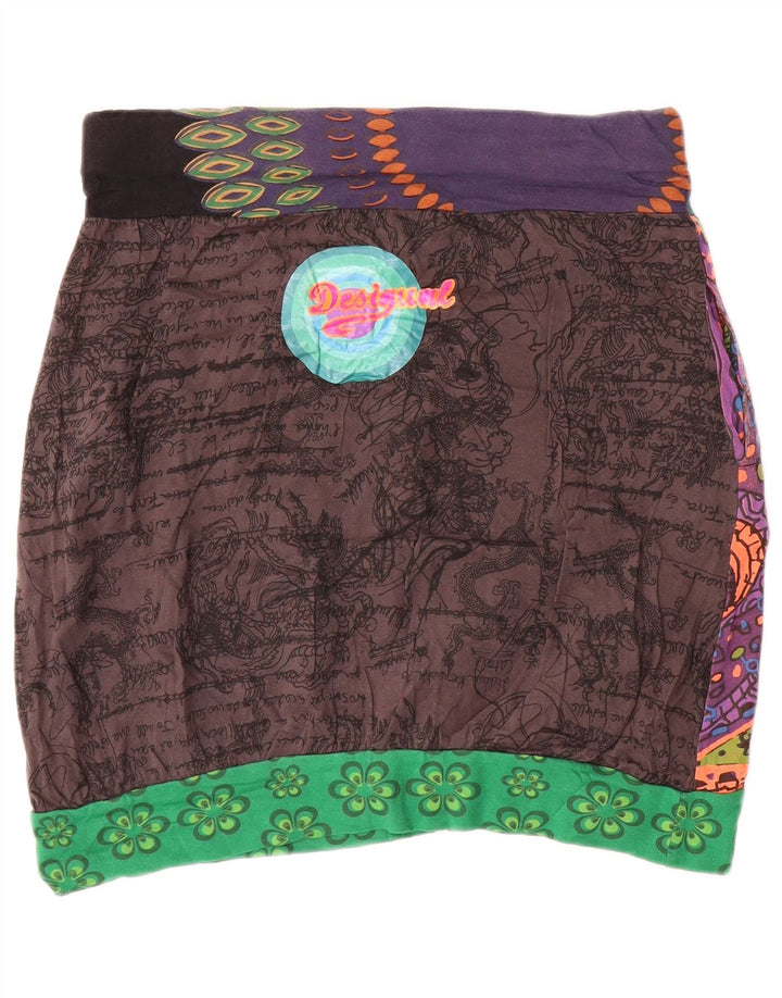 Desigual Womens Graphic Bubble Skirt Large W32 Multicoloured